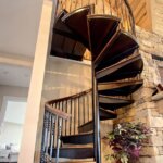 Forged Iron Spiral Staircase