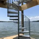 Galvanized Spiral Staircase